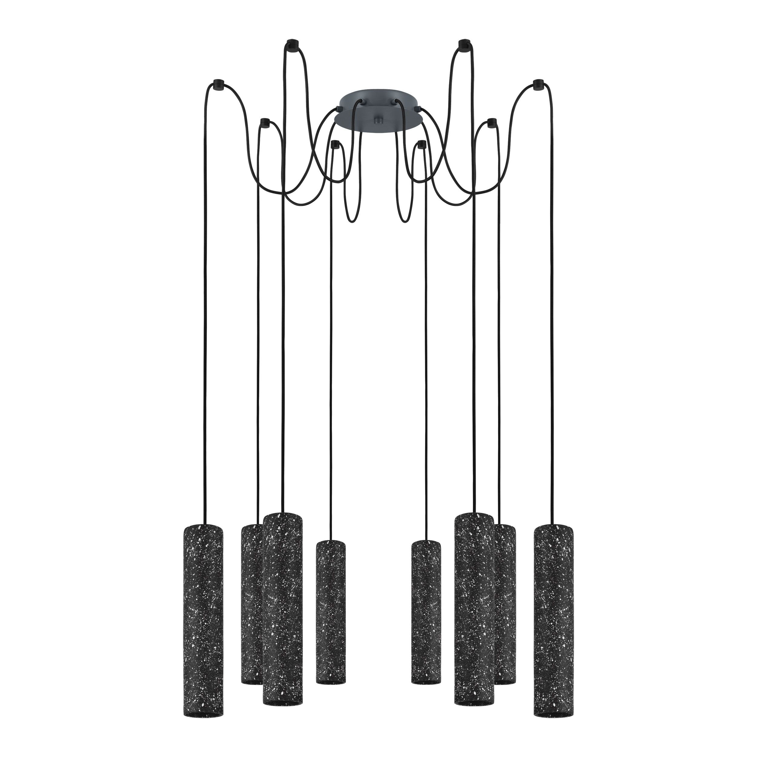 Eglo Mentalona Κρεμαστό Φωτιστικό Μοντέρνο Πολύφωτο Γκρι 39824